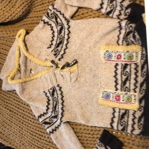 Free people wool pullover pancho RARE